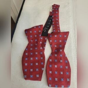 New Brooks Brothers Bow Tie Red/Blue Makers and Merchants Adjustable